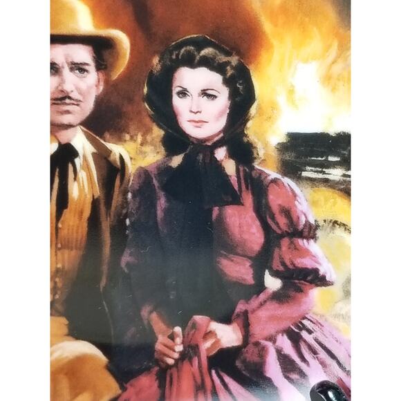 Gone With The Wind The Burning of Atlanta 1988 Plate Wall Decor Fine China Vtg - Picture 4 of 13